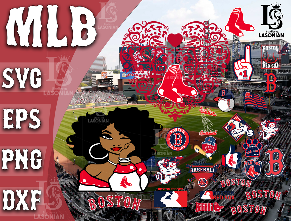Boston Red Sox SVG Files, Cricut, Silhouette Studio, Digital Cut