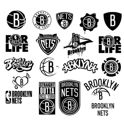 Brooklyn Nets, NBA Basketball SVG, SVG Files,SVG for cut, Digital Cut Files, NBA SVG