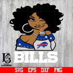 Buffalo Bills girl svg,eps,dxf,png file