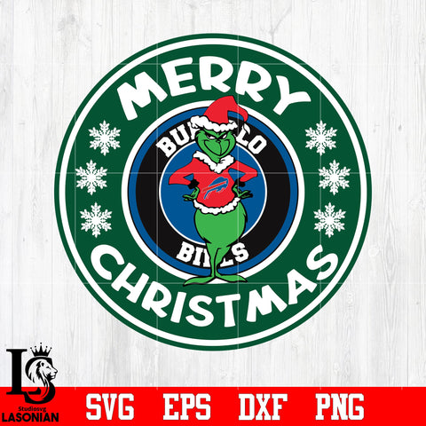 Buffalo Bills, Grinch merry christmas svg eps dxf png file