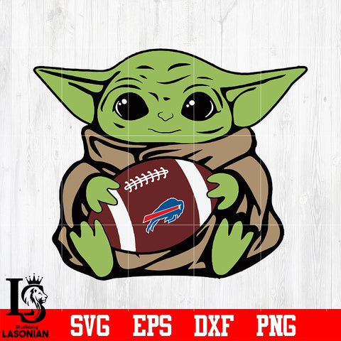 Buffalo Bills Baby Yoda, Baby Yoda svg eps dxf png file