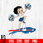 Buffalo Bills Betty Boop Cheerleader NFL svg eps dxf png file