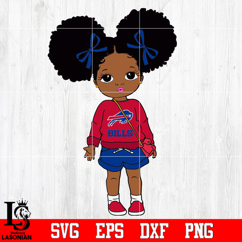 Buffalo Bills Littel Girl NFL Svg Dxf Eps Png file