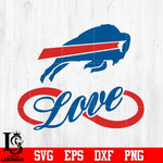 Buffalo Bills Love Svg Dxf Eps Png file