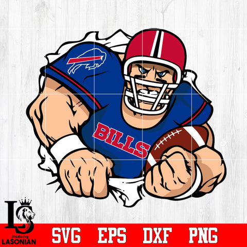 Buffalo Bills football player Svg Dxf Eps Png file