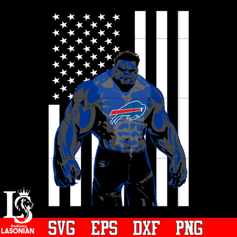 Buffalo Bills hulk flag svg eps dxf png file