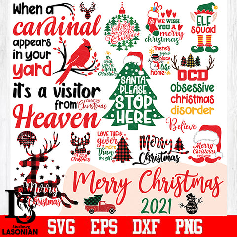 Bundle Christmas 2021 2 svg dxf eps png file
