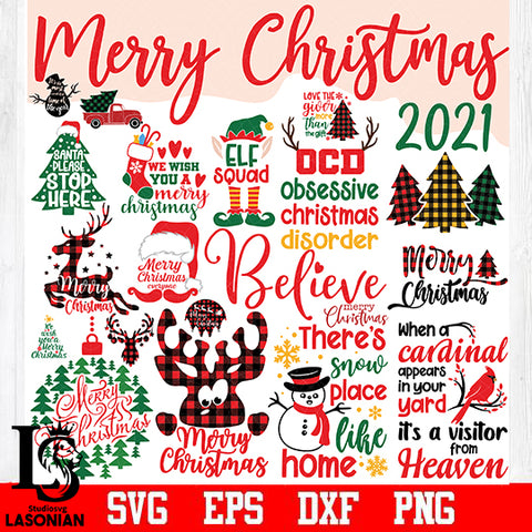 Bundle Christmas 2021 3 svg dxf eps png file