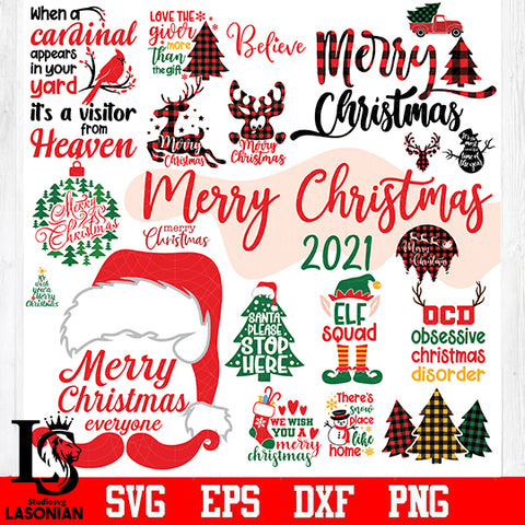 Bundle Christmas 2021 svg dxf eps png file