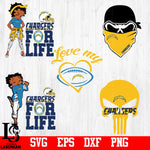 Bundle Los Angeles Chargers svg,eps,dxf,png file