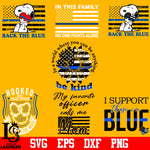 Bundle Police, Back The Blue,Ben Kind, Mom,Support Blue,Police Officer, In This Family svg,eps,dxf,png file