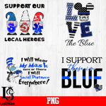 Bundle Police, Love The Blue, Those in Blue,Support Our Local Heroes PNG file