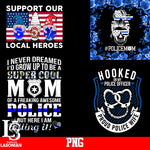 Bundle Police, Support Our,MOM Police,Hooked, Police Officer, Skull Police PNG file