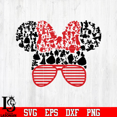 Bundle 12 Mickey vector random 10 svg eps dxf png file
