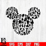 Bundle 12 Mickey vector random 1 svg eps dxf png file