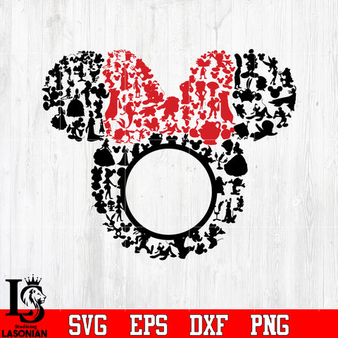 Bundle 12 Mickey vector random 5 svg eps dxf png file