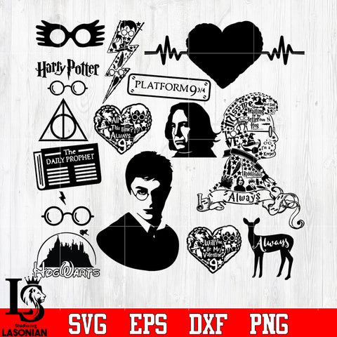 Bundle 1 Harry Porter Random vector svg eps dxf png file