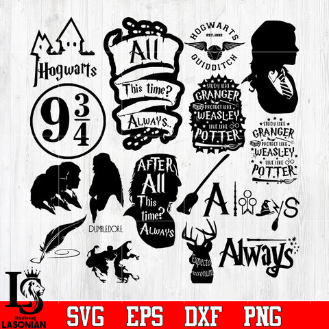 Bundle 2 Harry Porter Random vector svg eps dxf png file