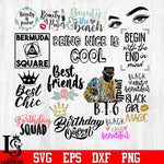 Bundle 3 Beauty and Fashion Tiktok random vector svg eps dxf png file