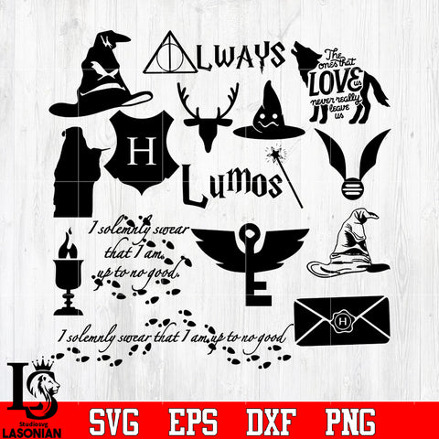 Bundle 3 Harry Porter Random vector svg eps dxf png file