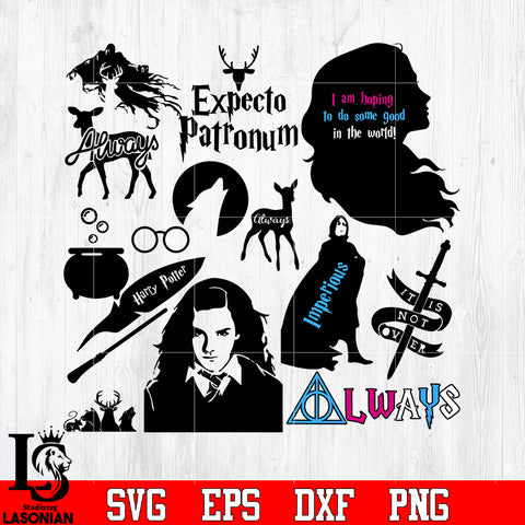 Bundle 4 Harry Porter Random vector svg eps dxf png file