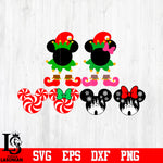 Bundle 6 Mickey Mouse Minnie ,Christmas svg eps dxf png file