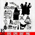 Bundle 8 Harry Porter Random vector svg eps dxf png file