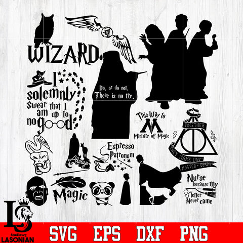 Bundle 8 Harry Porter Random vector svg eps dxf png file