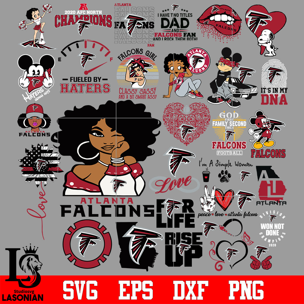 Falcons Vector File Bundle Atlanta Falcons, Atlanta Falcons Nfl, Bundle sport Digital Cut ...