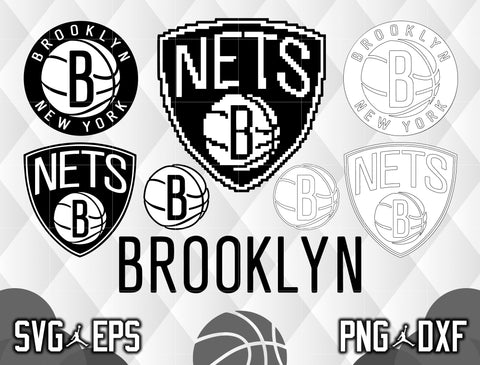 Bundle Brooklyn Nets Logo svg eps dxf png file
