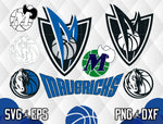 Bundle Dallas Mavericks Logo svg eps dxf png file