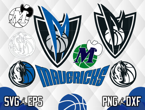 Bundle Dallas Mavericks Logo svg eps dxf png file