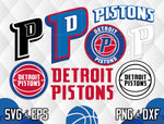 Bundle Detroit Pistons Logo svg eps dxf png file