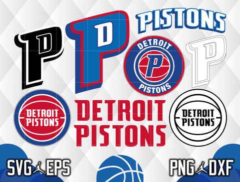 Bundle Detroit Pistons Logo svg eps dxf png file
