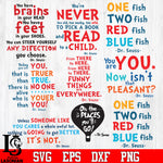 Dr Seuss Bundle Svg, Dr Seuss Svg, Dr Seuss Vector, Dr Seuss Clipart, Dr Seuss Quotes svg dxf eps png file