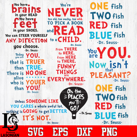 Dr Seuss Bundle Svg, Dr Seuss Svg, Dr Seuss Vector, Dr Seuss Clipart, Dr Seuss Quotes svg dxf eps png file