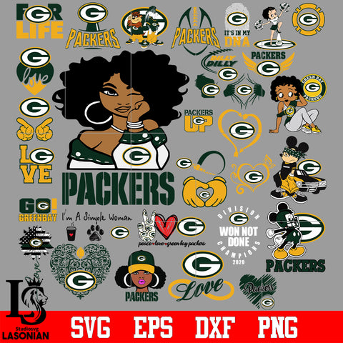 Bundle Green Bay Packers, Green Bay Packers Nfl, Bundle sport Digital Cut Files svg eps dxf png file