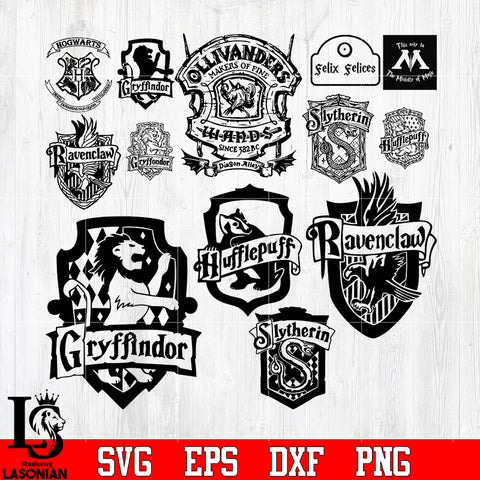 Bundle Harry Porter badge vector svg eps dxf png file