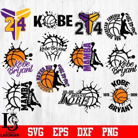 Bundle Kobe Bryant svg eps dxf png file