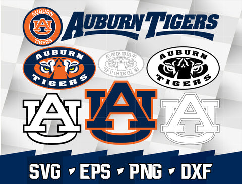 Bundle Logo Auburn Tigers svg eps dxf png file