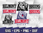 Bundle Logo Belmont Bruins svg eps dxf png file