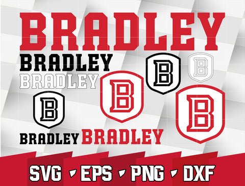 Bundle Logo Bradley Braves svg eps dxf png file
