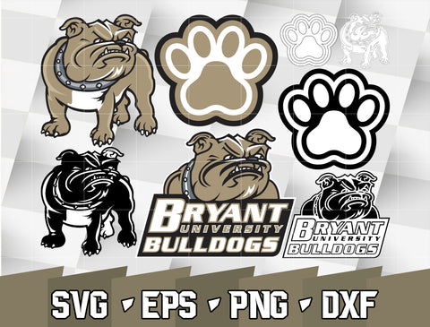 Bundle Logo Bryant Bulldogs svg eps dxf png file