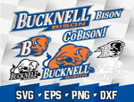 Bundle Logo Bucknell Bison svg eps dxf png file