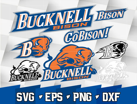Bundle Logo Bucknell Bison svg eps dxf png file