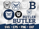 Bundle Logo Butler Bulldogs svg eps dxf png file