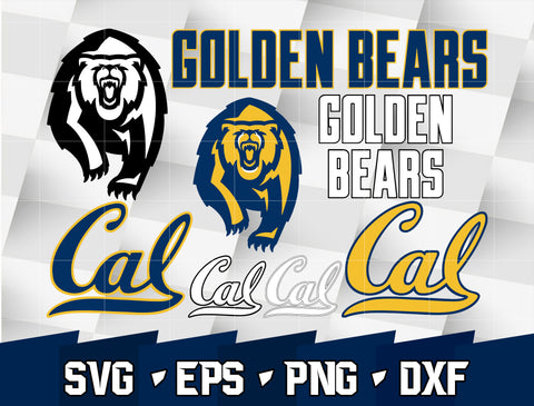 Bundle Logo California Golden Bears svg eps dxf png file