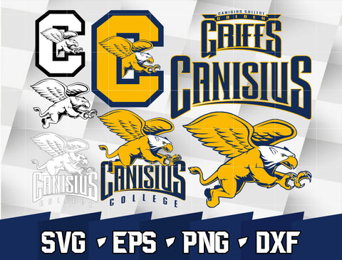 Bundle Logo Canisius Golden Griffins svg eps dxf png file