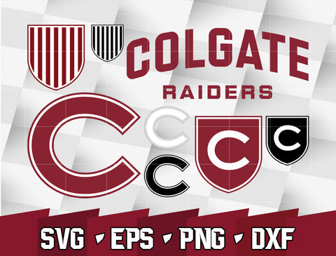 Bundle Logo Colgate Raiders svg eps dxf png file
