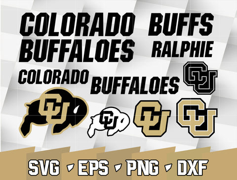 Bundle Logo Colorado Buffaloes svg eps dxf png file